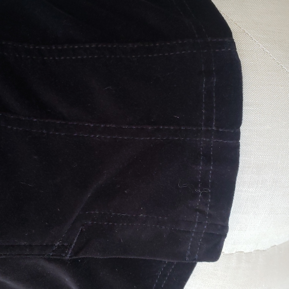 TOMMY JEANS Vintage 90s Black Velvet Hourglass Blazer Jacket • Size Small - Picture 10 of 17